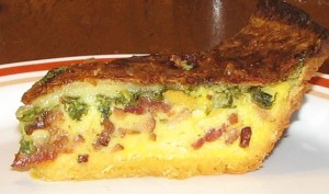 Slice of quiche