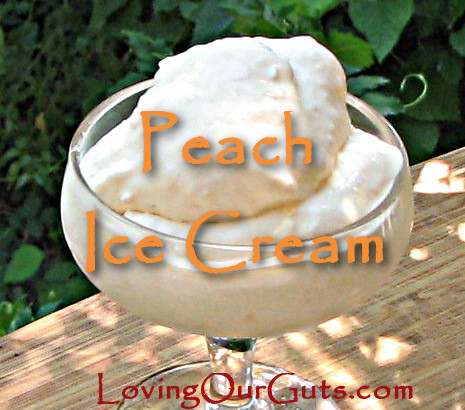 peach ice cream