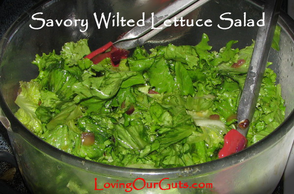 savorywiltedlettucesalad